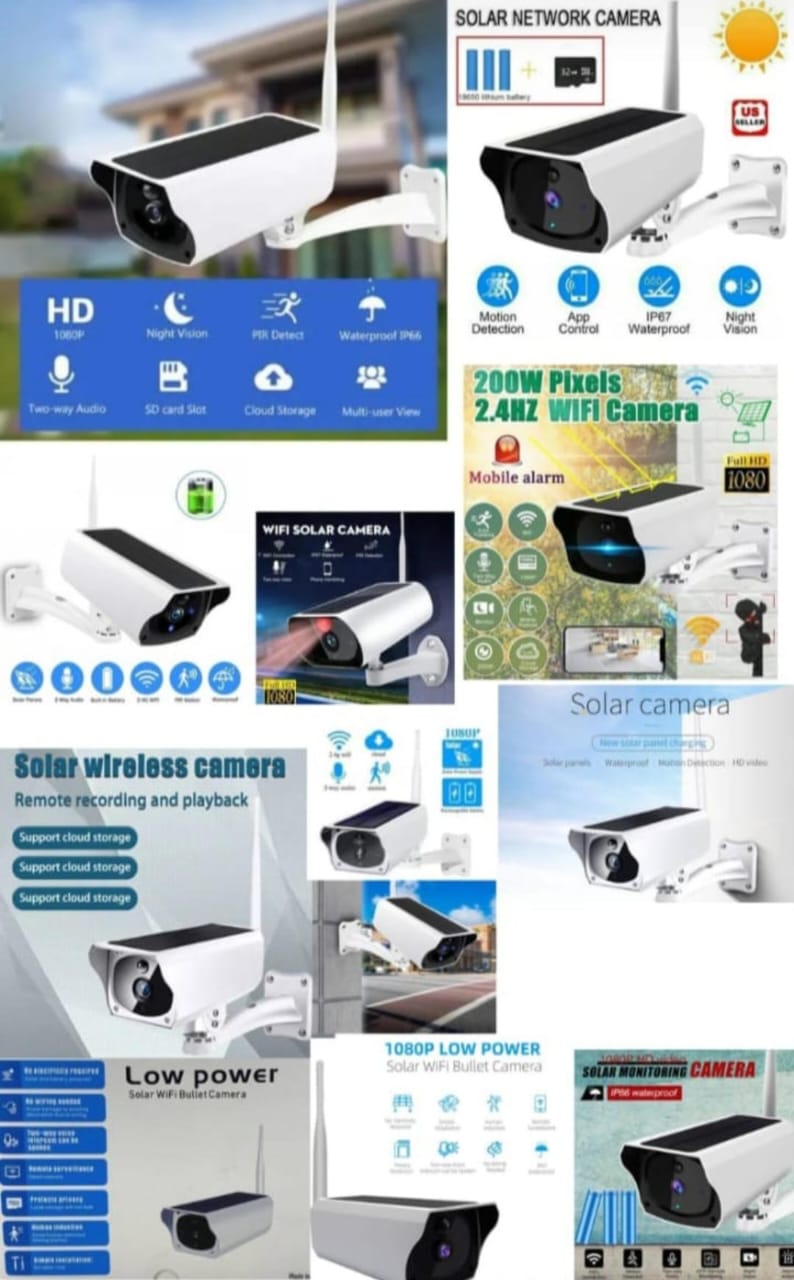 Solar wireless Camera