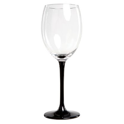 (6) Black Onyx Wine Glasses - 330ml