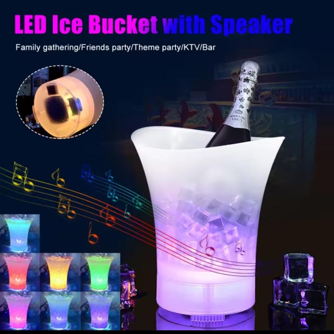 LED Ice Bucket With Speaker