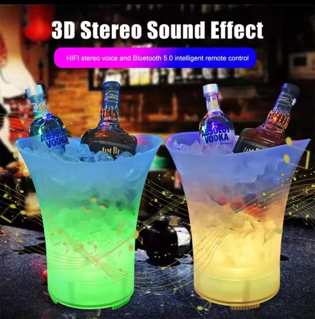 LED Ice Bucket With Speaker