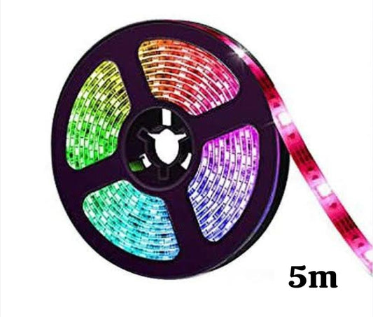 5m LED strip lights with remote and various colour modes