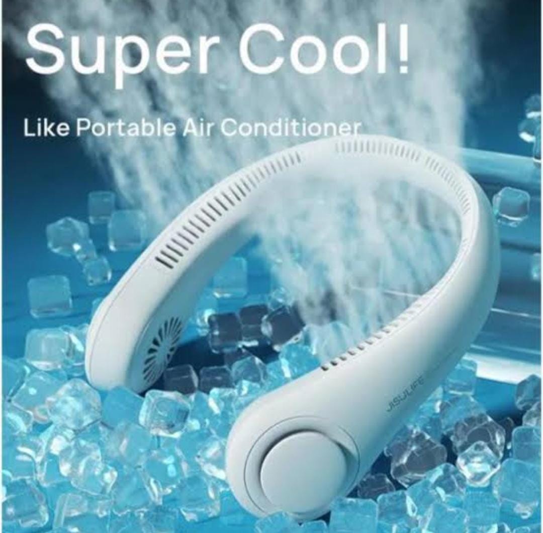 Vaneless hanging neck fan