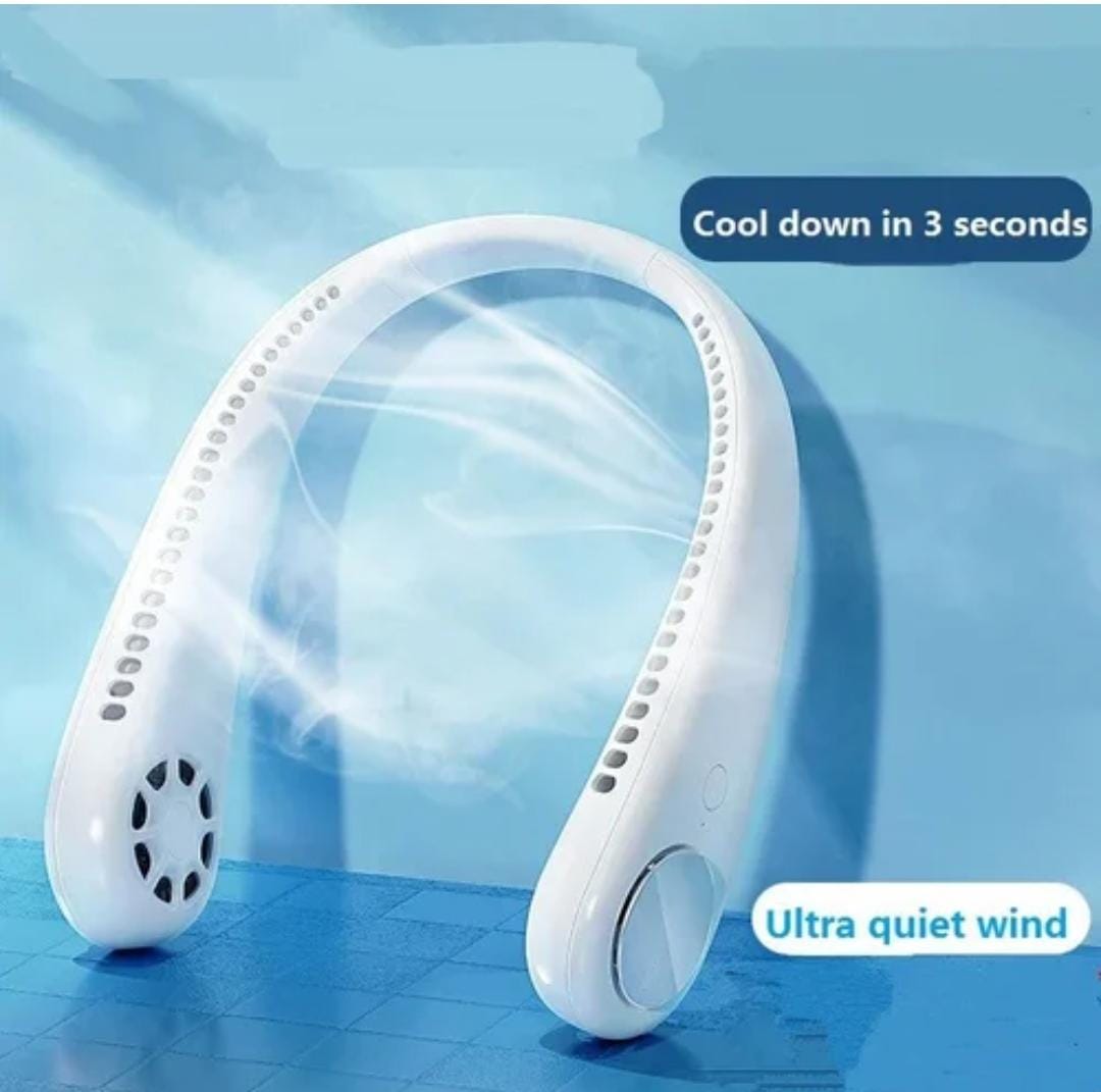 Vaneless hanging neck fan