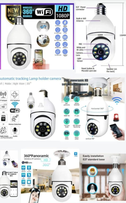 Automatic Tracking Lamp Holder Camera