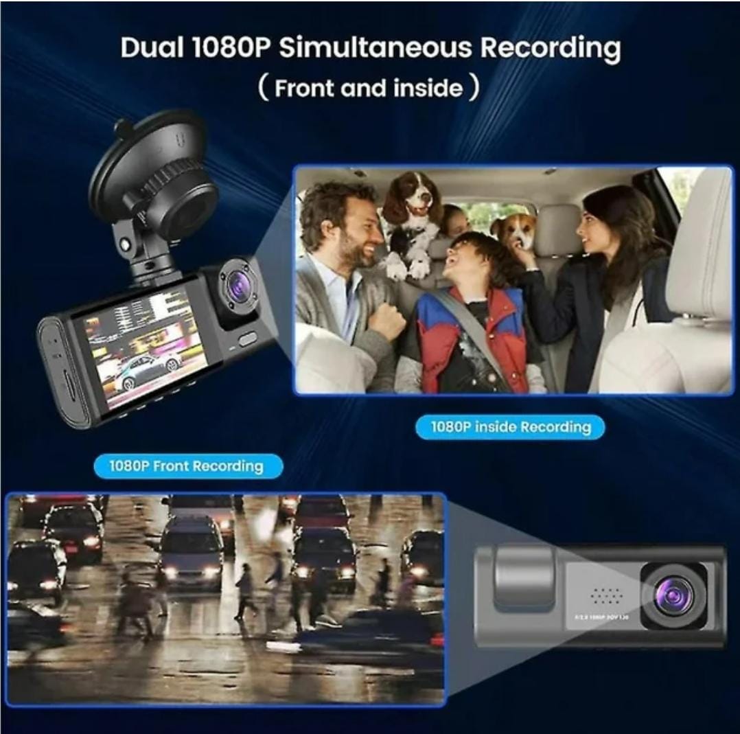 2 Channel 1080p Vehicle Dash Cam