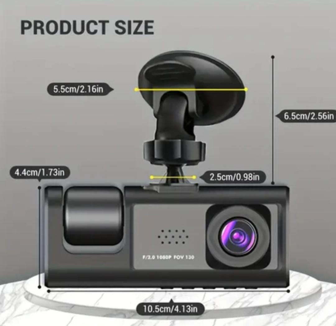 2 Channel 1080p Vehicle Dash Cam