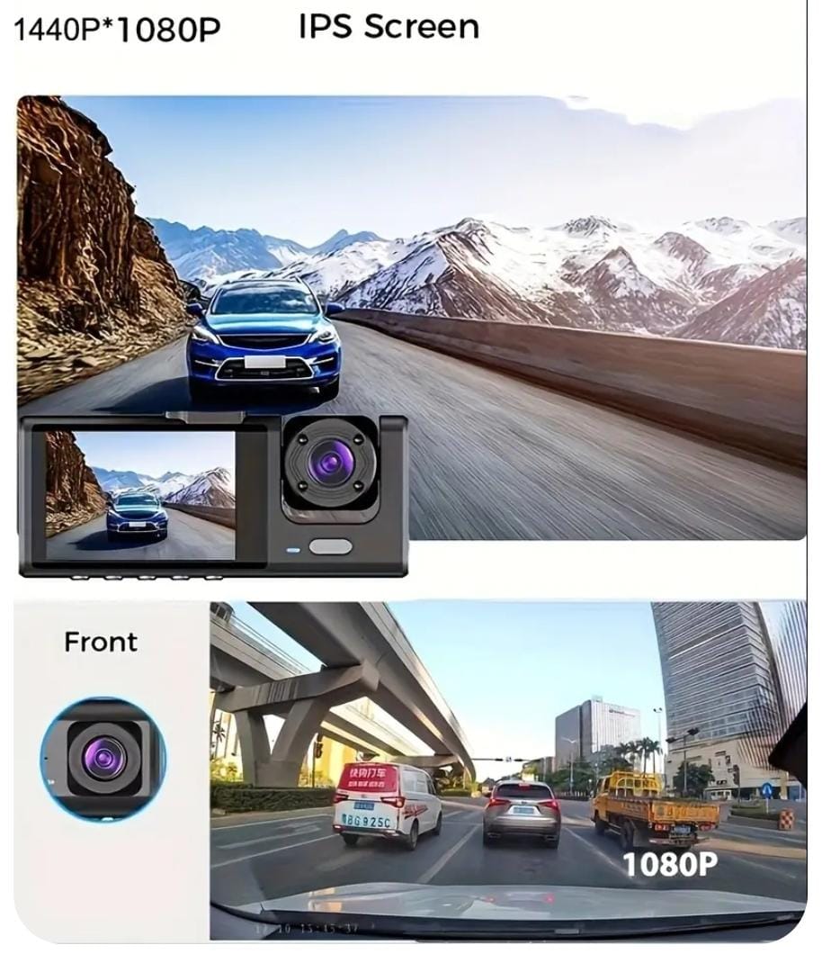 2 Channel 1080p Vehicle Dash Cam